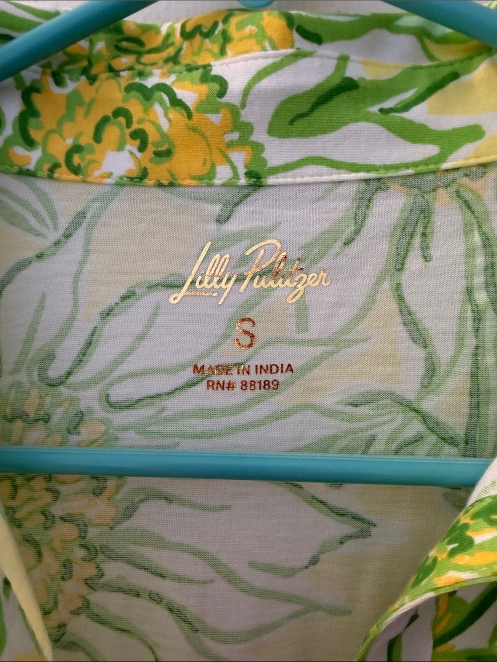 Lilly Pulitzer Yellow & Green Floral Arley Dress - Picture 2 of 4